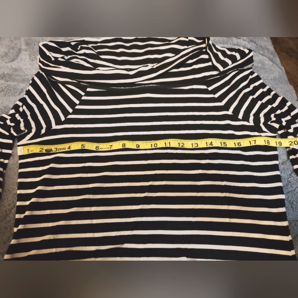 White House Black Market Off The Shoulder Striped Sheath Dress - Picture 6 of 6